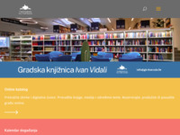 Frontpage screenshot for site: Gradska knjižnica Ivan Vidali (http://www.gk-korcula.hr)