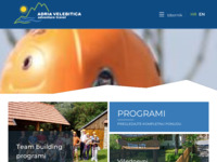 Frontpage screenshot for site: Adria Velebitica - pustolovna putovanja (http://www.adria-velebitica.hr)
