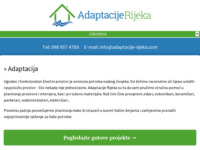 Frontpage screenshot for site: (http://www.adaptacije-rijeka.com)