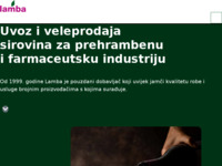 Frontpage screenshot for site: Lamba d.o.o. (http://www.lamba.hr)
