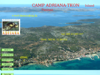 Frontpage screenshot for site: Camp Adriana, Tkon (http://www.adriana-tkon.hr)