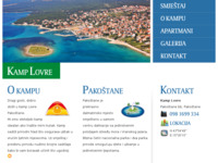 Frontpage screenshot for site: (http://www.kamp-pakostane.com/)
