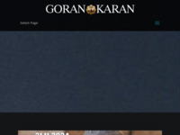 Frontpage screenshot for site: Goran Karan (http://www.gorankaran.hr)