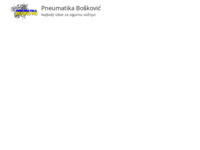 Frontpage screenshot for site: (http://www.pneumatika-boskovic.hr/)