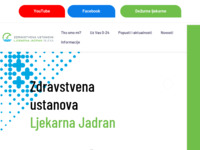 Frontpage screenshot for site: (http://www.ljekarna-jadran.hr)