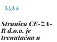 Frontpage screenshot for site: Centar za reciklažu CE-ZA-R (http://www.cezar-zg.hr )