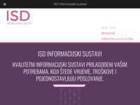 Frontpage screenshot for site: ISD informacijski sustavi d.o.o. (http://www.isd.hr/)