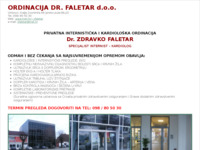 Frontpage screenshot for site: Ordinacija dr. Faletar (http://www.inet.hr/~zfaletar/)