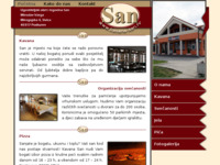 Frontpage screenshot for site: Ugostiteljski obrt i trgovina San (http://www.kavana-san.hr)