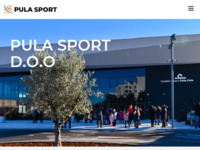 Frontpage screenshot for site: Javna ustanova Pula sport (http://www.pulasport.hr)