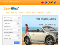 Frontpage screenshot for site: Easy Rent Dubrovnik (http://www.dubrovnik-airport-carhire.com/)