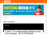 Frontpage screenshot for site: Portal Grada Čazme (http://www.cazma.org)