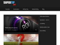 Frontpage screenshot for site: SuperTip.Net (http://www.supertip.net)