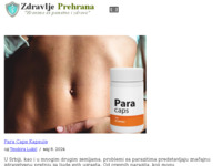 Frontpage screenshot for site: (http://www.zdravlje-prehrana.com)