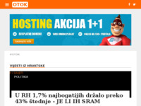 Frontpage screenshot for site: Otok - Portal grada Otoka (http://infootok.com/)