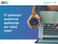 Frontpage screenshot for site: IDE3 IT podrška (http://www.ide3.hr/)