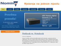 Frontpage screenshot for site: (http://www.nomino.hr)