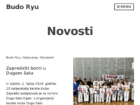 Frontpage screenshot for site: KyokushinKai Karate Klub Budo-Ryu – Zaprešić (http://www.budo-ryu.com/)