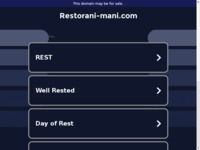 Frontpage screenshot for site: Restorani Ma-Ni (http://www.restorani-mani.com)