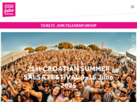 Frontpage screenshot for site: 2. ljetni salsa festival (http://www.crosalsafestival.com)