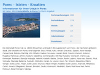 Frontpage screenshot for site: Poreč (http://www.kroatien-adrialin.de/ortsinfos/porec/)