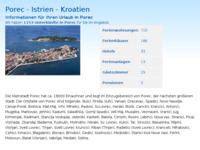 Frontpage screenshot for site: Poreč (http://www.kroatien-adrialin.de/ortsinfos/porec/)