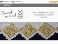 Frontpage screenshot for site: (http://www.slavonski-rucni-rad.com)