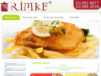 Frontpage screenshot for site: www.rimke.hr (http://www.rimke.hr)