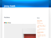 Frontpage screenshot for site: (http://www.jessybaek.com/)