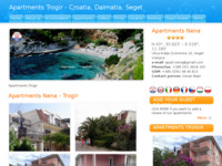 Frontpage screenshot for site: Apartmani Nena - Seget Vranjica (http://apartmani-nena.info/)