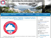 Frontpage screenshot for site: HPD Kamenar (http://www.hpd-kamenar.hr/)