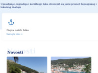 Frontpage screenshot for site: Lucka uprava splitsko-dalmatinske zupanije (http://www.lucka-uprava-sdz.hr/)