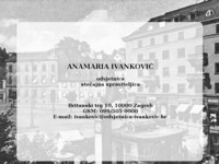 Frontpage screenshot for site: Odvjetnica Ivankovic Anamaria (http://www.odvjetnica-ivankovic.hr)