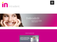 Frontpage screenshot for site: Intradent d.o.o. estetska stomatološka ordinacija & dental design (http://www.intradent.hr)