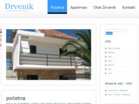 Frontpage screenshot for site: (http://www.apartments-drvenik.com)