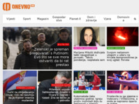Frontpage screenshot for site: (http://www.dnevno.hr)