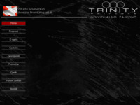 Frontpage screenshot for site: (http://trinity.ueuo.com/index.htm)