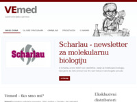 Frontpage screenshot for site: (http://www.vemed.hr)