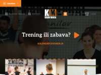 Frontpage screenshot for site: Krav Maga centar Zagreb (http://www.krav-maga.hr)