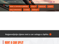 Frontpage screenshot for site: (http://www.rentacar.com.hr)