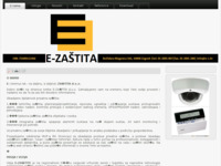 Frontpage screenshot for site: E-ZAŠTITA d.o.o.  IP video nadzor, alarmni sustavi, vatrodojavni sustavi, računalne mreže (http://www.e-z.hr)