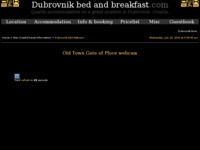 Frontpage screenshot for site: (http://www.dubrovnikbedandbreakfast.com/travelinfo/webcams.htm)