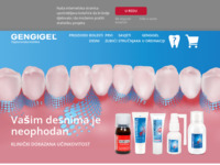 Frontpage screenshot for site: (http://www.gengigel.eu/hr/ )