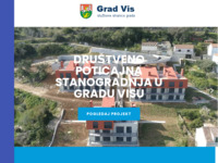 Frontpage screenshot for site: Grad Vis (http://www.gradvis.hr)