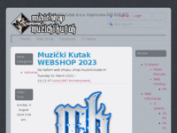 Frontpage screenshot for site: (http://www.muzicki-kutak.hr)