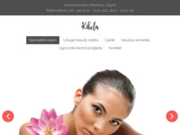 Frontpage screenshot for site: Kibela kozmetički salon - kavitacija, IPL, radiofrekvencija (http://www.kibela.hr)