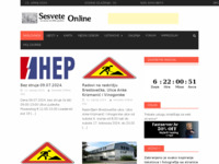 Frontpage screenshot for site: (http://www.sesvete-online.info)