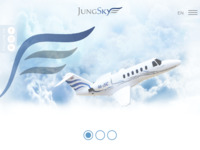 Frontpage screenshot for site: Jung Sky - Nova hrvatska aviokompanija (http://www.jungsky.hr)