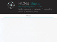 Frontpage screenshot for site: Honel Slatina (http://www.honel.hr)