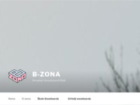 Frontpage screenshot for site: Službene stranice snowboard kluba B zona (http://www.b-zona.hr/)